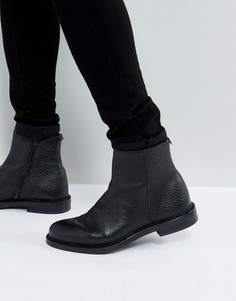 Кожаные ботинки на молнии Walk London Darcy - Черный