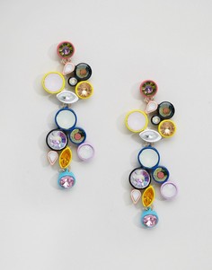 Серьги с камнями ASOS - Мульти