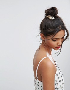 Заколка для волос с луной и звездами ASOS - Золотой