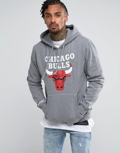 Худи Mitchell &amp; Ness NBA Chicago Bulls - Серый