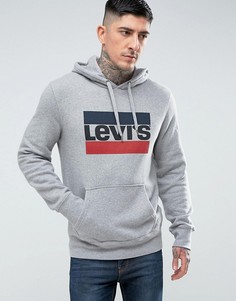 Худи серого меланжевого цвета с логотипом Levis - Серый Levis®