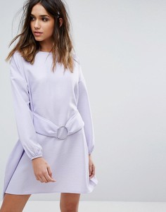 Платье с пышными рукавами Boohoo - Фиолетовый