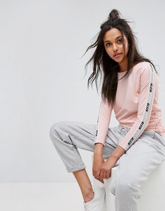 Лонгслив с логотипом Calvin Klein Jeans - Розовый
