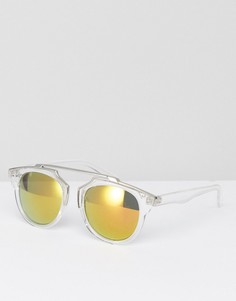 Круглые солнцезащитные очки Jeepers Peepers - Прозрачный