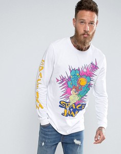 Свободный лонгслив ASOS - Белый