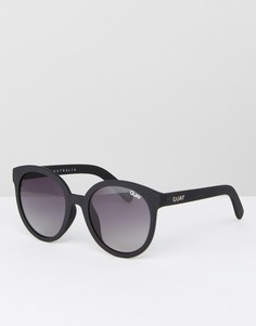 Черные круглые солнцезащитные очки Quay Australia High Tea - Черный