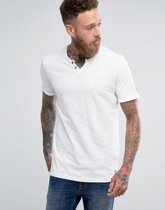 Футболка с разрезом Jack &amp; Jones Vintage - Белый