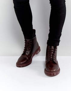 Ботинки с 6 парами люверсов Dr Martens 101 BR - Красный
