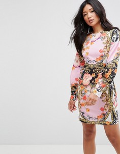 Платье мини с платочным принтом ASOS - Мульти