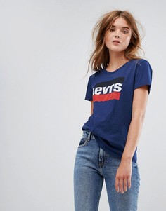 Темно-синяя футболка с логотипом Levis Vintage - Темно-синий Levis®