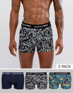 Комплект из 3 боксеров-брифов Jack &amp; Jones - Мульти