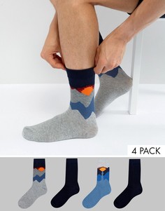 Комплект из 4 пар носков Jack &amp; Jones - Мульти