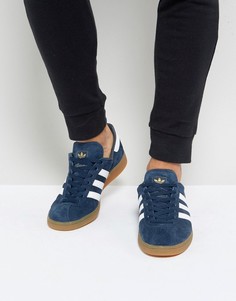 Темно-синие кроссовки adidas Originals Munchen - Темно-синий