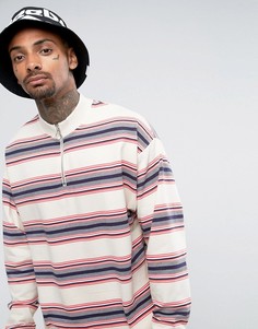 Свободный свитшот с полоску ASOS - Бежевый