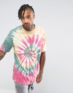 Футболка оверсайз с эффектом тай-дай ASOS - Мульти