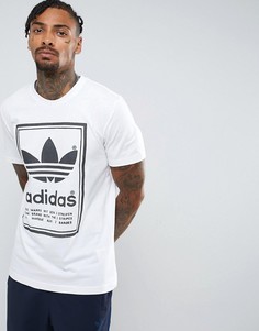 Белая футболка adidas Originals Japan Archive BR6964 - Белый