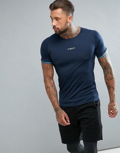 Спортивная футболка из быстросохнущей ткани Jack &amp; Jones - Темно-синий