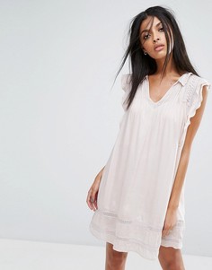 Свободное платье AllSaints Evelina - Розовый