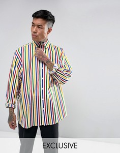 Свободная полосатая рубашка Reclaimed Vintage Inspired - Белый