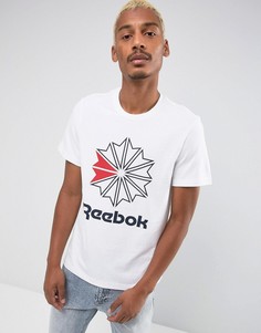 Белая футболка с логотипом Reebok BQ3474 - Белый