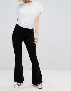 Расклешенные джинсы в стиле ретро Only Royal - Черный