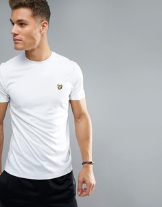 Белая футболка с сетчатыми вставками Lyle &amp; Scott Fitness Peters - Белый