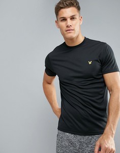Черная футболка с сетчатыми вставками Lyle &amp; Scott Fitness Peters - Черный