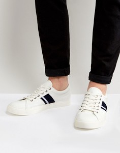 Белые кеды со шнуровкой и полосками ASOS - Белый