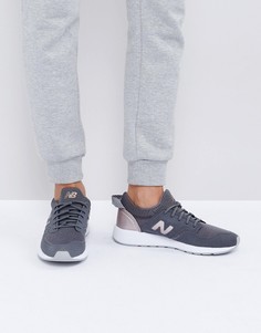 Серые кроссовки с отделкой цвета розового золота New Balance 420 - Розовый
