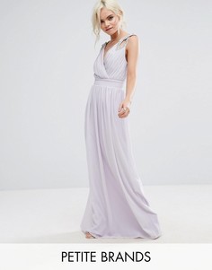 Платье макси с запахом TFNC Petite WEDDING - Фиолетовый