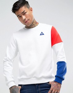 Белый свитшот с круглым вырезом Le Coq Sportif Tricolore 1710524 - Белый