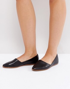 Черные кожаные туфли на плоской подошве ALDO Blanchette - Черный