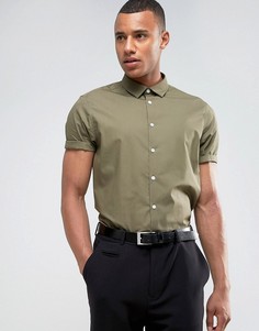 Зеленая рубашка классического кроя ASOS - Зеленый
