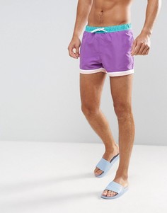 Короткие шорты для плавания ASOS - Фиолетовый