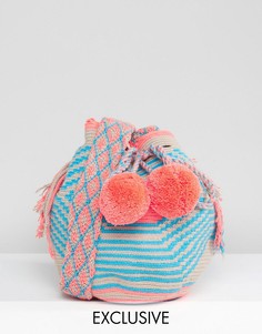 Маленькая сумка пастельной расцветки Jardin Del Cielo Wayuu - Мульти
