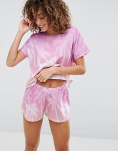 Пижамный комплект с тропическим принтом ASOS - Мульти