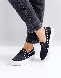 Кеды с искусственным жемчугом Steve Madden - Черный
