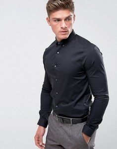 Облегающая эластичная рубашка Burton Menswear - Черный