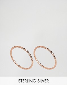 2 плетеных кольца из позолоченного серебра ASOS - Медный
