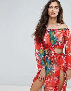 Пляжный топ с открытыми плечами Missguided - Мульти