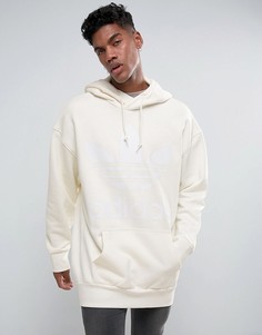 Белый худи свободного кроя adidas Originals BQ2075 - Белый