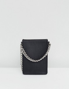 Сумка через плечо с цепочкой ASOS - Черный