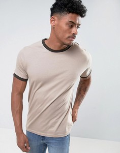 Футболка с окантовкой Brave Soul - Рыжий