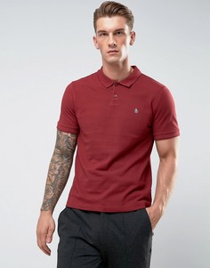 Темно-красное поло узкого кроя из пике с логотипом Original Penguin Winston - Красный