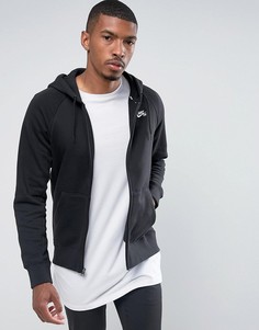 Худи черного цвета на молнии Nike SB Icon 800149-010 - Черный