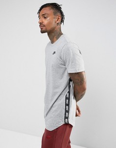 Серая футболка с принтом Nike 877086-063 - Серый