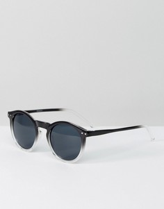 Круглые солнцезащитные очки ASOS - Черный