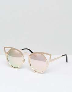 Солнцезащитные очки кошачий глаз 7X - Золотой