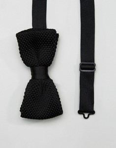Вязаный галстук-бабочка Noose &amp; Monkey - Черный