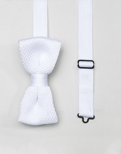 Вязаный галстук-бабочка Noose &amp; Monkey - Белый